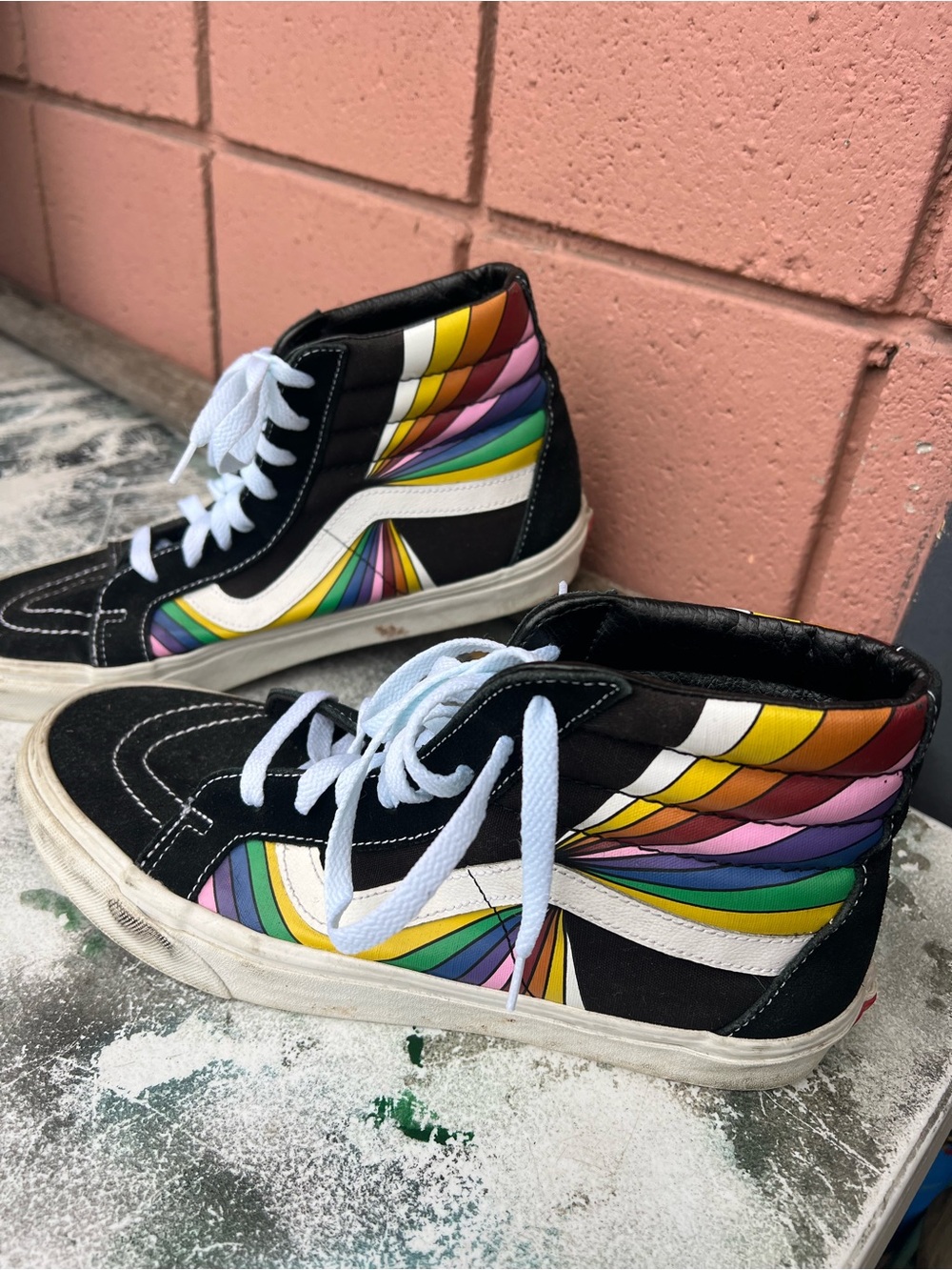 Vans Mens Size 10 Sk8-Hi Reissue Refract